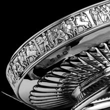 Load image into Gallery viewer, Antique Victorian Solid Silver Bowls, Set of Three with Roman Frieze - Elkington & Co 1895