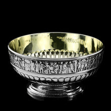 Load image into Gallery viewer, Antique Victorian Solid Silver Bowls, Set of Three with Roman Frieze - Elkington & Co 1895