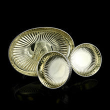 Load image into Gallery viewer, Antique Victorian Solid Silver Bowls, Set of Three with Roman Frieze - Elkington & Co 1895