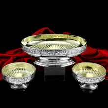Load image into Gallery viewer, Antique Victorian Solid Silver Bowls, Set of Three with Roman Frieze - Elkington & Co 1895