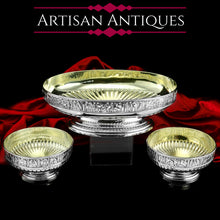 Load image into Gallery viewer, Antique Victorian Solid Silver Bowls, Set of Three with Roman Frieze - Elkington & Co 1895