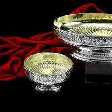 Load image into Gallery viewer, Antique Victorian Solid Silver Bowls, Set of Three with Roman Frieze - Elkington & Co 1895