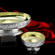 Load image into Gallery viewer, Antique Victorian Solid Silver Bowls, Set of Three with Roman Frieze - Elkington & Co 1895