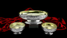 Load image into Gallery viewer, Antique Victorian Solid Silver Bowls, Set of Three with Roman Frieze - Elkington & Co 1895