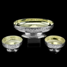 Load image into Gallery viewer, Antique Victorian Solid Silver Bowls, Set of Three with Roman Frieze - Elkington & Co 1895