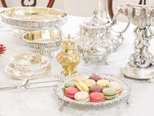 Load image into Gallery viewer, A Stunning English Georgian Solid Silver Salver Tray with Rococo Decoration - William Eaton 1818