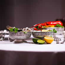 Load image into Gallery viewer, Antique Victorian Solid Silver Bowls, Set of Three with Roman Frieze - Elkington & Co 1895