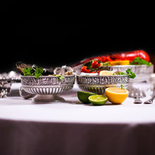 Load image into Gallery viewer, Antique Victorian Solid Silver Bowls, Set of Three with Roman Frieze - Elkington & Co 1895