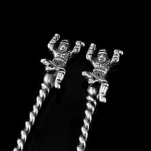 Load image into Gallery viewer, Rare Antique Victorian Solid Silver 'Teniers Pattern' Salt Cellars - F B Thomas & Co 1882