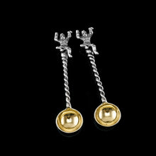 Load image into Gallery viewer, Rare Antique Victorian Solid Silver 'Teniers Pattern' Salt Cellars - F B Thomas & Co 1882