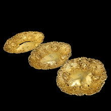 Load image into Gallery viewer, Majestic Antique Solid Silver Gilt Large Dishes / Bowls , Set of 3 - John Aldwinckle & Thomas Slater 1892
