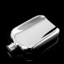 Load image into Gallery viewer, Antique Victorian Solid Silver Hip Flask with Bayonet Cap - Edward Smith 1843
