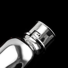 Load image into Gallery viewer, Antique Victorian Solid Silver Hip Flask with Bayonet Cap - Edward Smith 1843