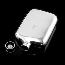 Load image into Gallery viewer, Antique Victorian Solid Silver Hip Flask with Bayonet Cap - Edward Smith 1843