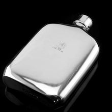 Load image into Gallery viewer, Antique Victorian Solid Silver Hip Flask with Bayonet Cap - Edward Smith 1843