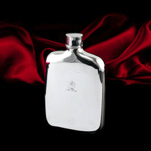 Load image into Gallery viewer, Antique Victorian Solid Silver Hip Flask with Bayonet Cap - Edward Smith 1843
