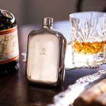 Load image into Gallery viewer, Antique Victorian Solid Silver Hip Flask with Bayonet Cap - Edward Smith 1843