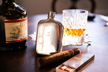 Load image into Gallery viewer, Antique Victorian Solid Silver Hip Flask with Bayonet Cap - Edward Smith 1843