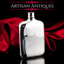 Load image into Gallery viewer, Antique Victorian Solid Silver Hip Flask with Bayonet Cap - Edward Smith 1843