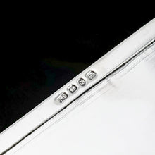 Load image into Gallery viewer, A Very Rare Victorian Solid Silver Large Box with Reeded Lines - L. Spiers 1891