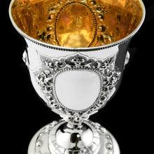 Load image into Gallery viewer, A Very Large Victorian Solid Silver Goblet/Cup, Gothic Decorations - Henry Holland 1868