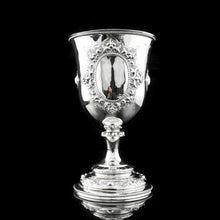 Load image into Gallery viewer, A Very Large Victorian Solid Silver Goblet/Cup, Gothic Decorations - Henry Holland 1868
