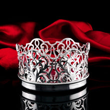 Load image into Gallery viewer, Rare & Large Antique Solid Silver Wine Coaster/Bottle Holder with Silver Base - Robert Garrard c.1840