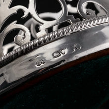 Load image into Gallery viewer, Rare & Large Antique Solid Silver Wine Coaster/Bottle Holder with Silver Base - Robert Garrard c.1840