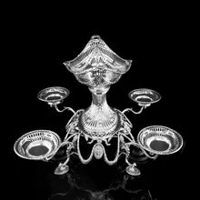 Load image into Gallery viewer, Antique Victorian English Solid Silver Epergne Centerpiece in Neoclassical Style - Charles Stuart Harris 1889