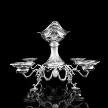 Load image into Gallery viewer, Antique Victorian English Solid Silver Epergne Centerpiece in Neoclassical Style - Charles Stuart Harris 1889