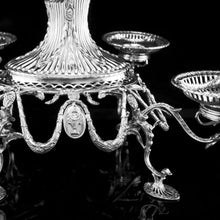 Load image into Gallery viewer, Antique Victorian English Solid Silver Epergne Centerpiece in Neoclassical Style - Charles Stuart Harris 1889