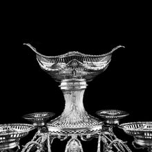 Load image into Gallery viewer, Antique Victorian English Solid Silver Epergne Centerpiece in Neoclassical Style - Charles Stuart Harris 1889