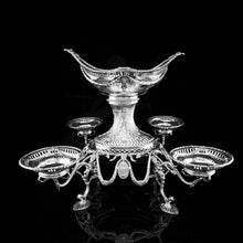 Load image into Gallery viewer, Antique Victorian English Solid Silver Epergne Centerpiece in Neoclassical Style - Charles Stuart Harris 1889