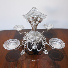 Load image into Gallery viewer, Antique Victorian English Solid Silver Epergne Centerpiece in Neoclassical Style - Charles Stuart Harris 1889