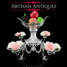 Load image into Gallery viewer, Antique Victorian English Solid Silver Epergne Centerpiece in Neoclassical Style - Charles Stuart Harris 1889
