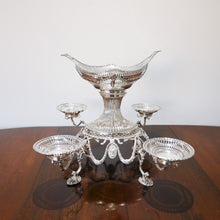 Load image into Gallery viewer, Antique Victorian English Solid Silver Epergne Centerpiece in Neoclassical Style - Charles Stuart Harris 1889