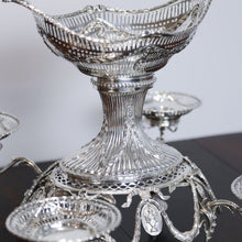 Load image into Gallery viewer, Antique Victorian English Solid Silver Epergne Centerpiece in Neoclassical Style - Charles Stuart Harris 1889