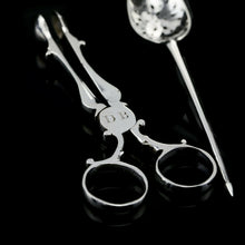 Load image into Gallery viewer, Antique Solid Silver Tea Caddy/Canister Set with Shagreen Box Case & Accessories - Peter (Pierre) Gillois 1759