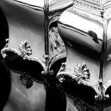 Load image into Gallery viewer, Antique Solid Silver Tea Caddy/Canister Set with Shagreen Box Case & Accessories - Peter (Pierre) Gillois 1759