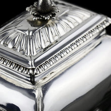 Load image into Gallery viewer, Antique Solid Silver Tea Caddy/Canister Set with Shagreen Box Case & Accessories - Peter (Pierre) Gillois 1759