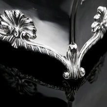 Load image into Gallery viewer, Antique Solid Silver Tea Caddy/Canister Set with Shagreen Box Case & Accessories - Peter (Pierre) Gillois 1759