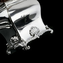 Load image into Gallery viewer, Antique Solid Silver Tea Caddy/Canister Set with Shagreen Box Case & Accessories - Peter (Pierre) Gillois 1759