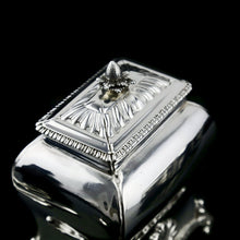 Load image into Gallery viewer, Antique Solid Silver Tea Caddy/Canister Set with Shagreen Box Case & Accessories - Peter (Pierre) Gillois 1759