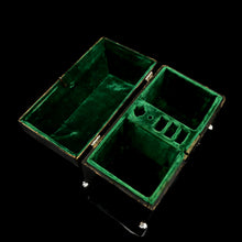 Load image into Gallery viewer, Antique Solid Silver Tea Caddy/Canister Set with Shagreen Box Case & Accessories - Peter (Pierre) Gillois 1759