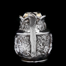 Load image into Gallery viewer, Antique Victorian Solid Silver Milk Jug/Pitcher with Figural Tavern Scene - Thomas Smily 1876 - Artisan Antiques