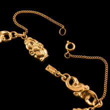 Load image into Gallery viewer, Antique Victorian 18K Gold Garnet Necklace in Baroque Revival Style - c.1840