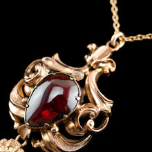 Load image into Gallery viewer, Magnificent Antique Victorian 18ct Gold Garnet Cabochon Necklace - c.1840