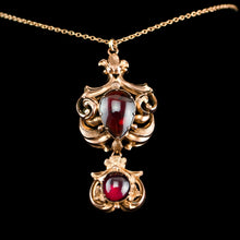 Load image into Gallery viewer, Magnificent Antique Victorian 18ct Gold Garnet Cabochon Necklace - c.1840