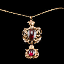 Load image into Gallery viewer, Magnificent Antique Victorian 18ct Gold Garnet Cabochon Necklace - c.1840