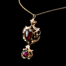Load image into Gallery viewer, Magnificent Antique Victorian 18ct Gold Garnet Cabochon Necklace - c.1840